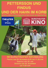 Filmplakat Petterson und Findus und der Hahn im Korb