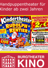 Filmplakat Handpuppentheater Rudolph das kleine Rentier